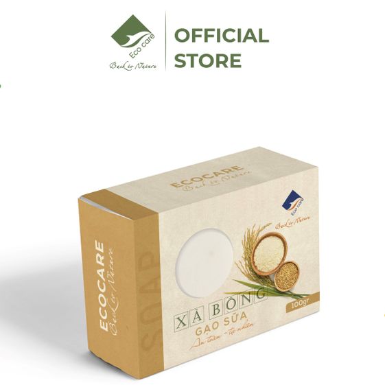 XÀ BÔNG GẠO SỮA 100G – ECOCARE