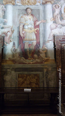 castel santangelo afresco guia brasileira - Castel Sant'Angelo de noite