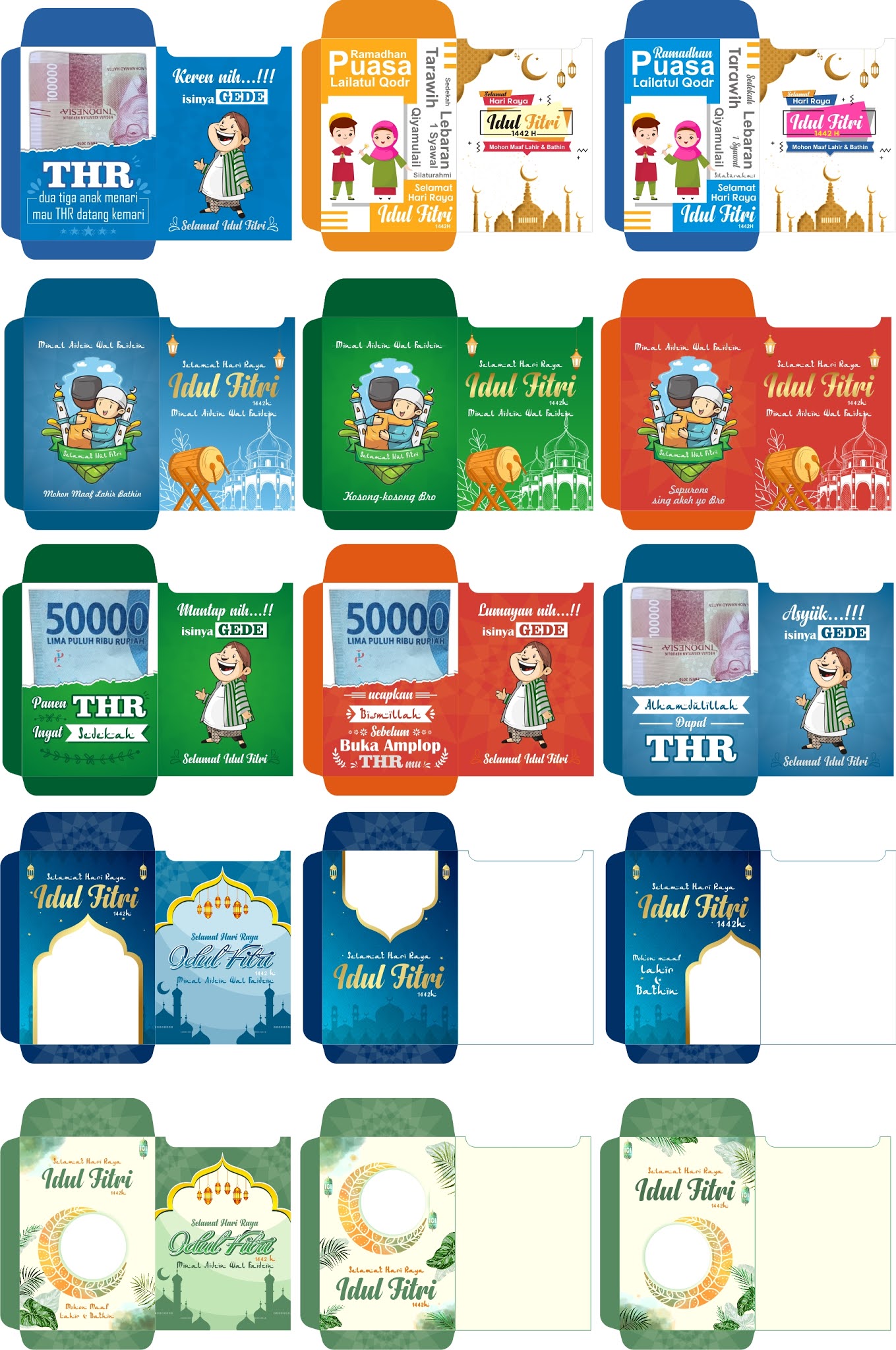 Download Template Amplop Lebaran 2021 Cdr Karyaku