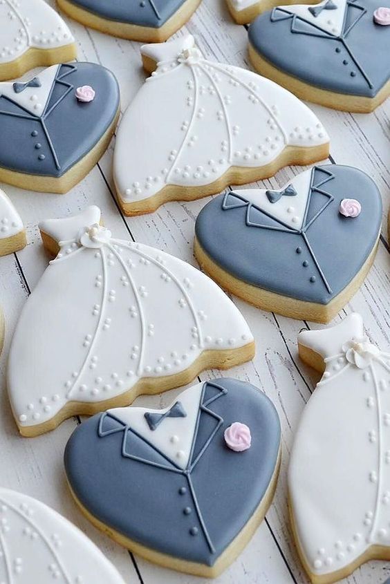 36 Wedding Cake Cookies Decor Ideas