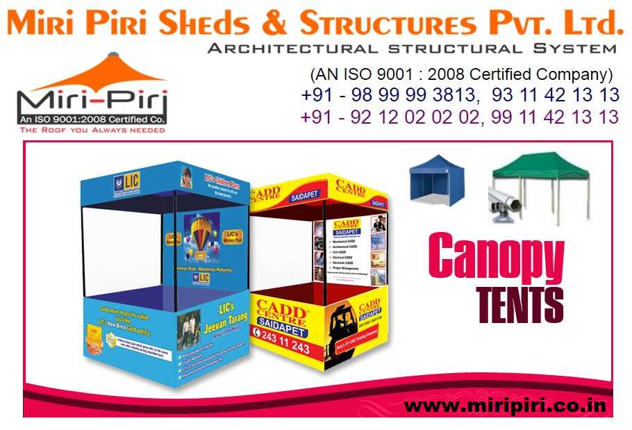 Promotional Canopy Price In Delhi, Manufacturers, Suppliers in New