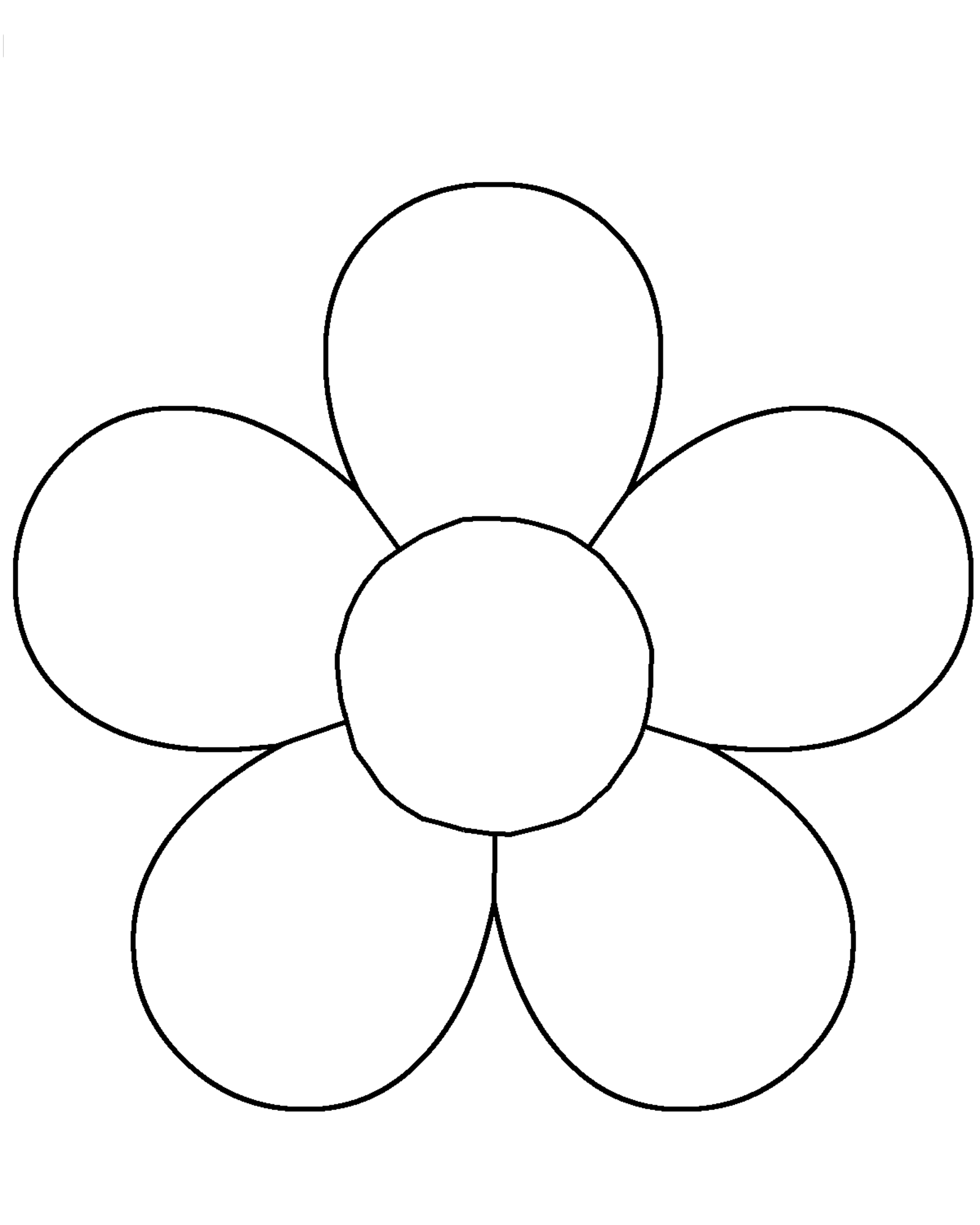Flower Outline Coloring Page ~ Coloring Print