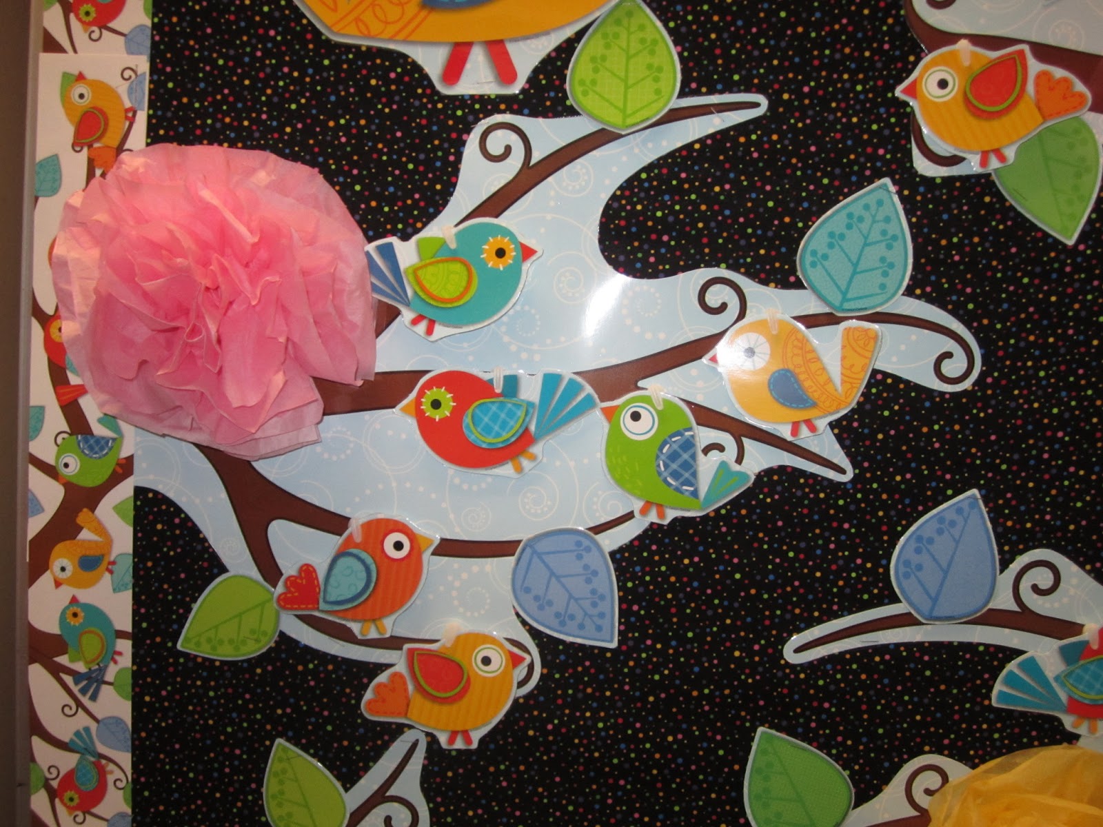 Boho Birds Bulletin Board Set