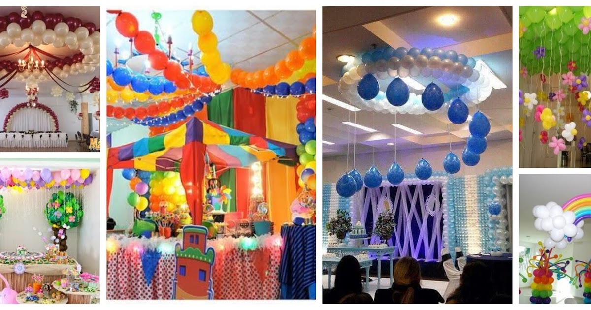 13 Ideas para decorar los una fiesta con globos Manoslindas.com