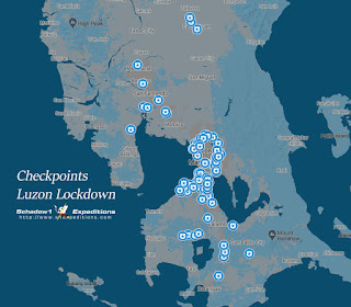 COVID-19 Lockdown Philippines Checkpoints data