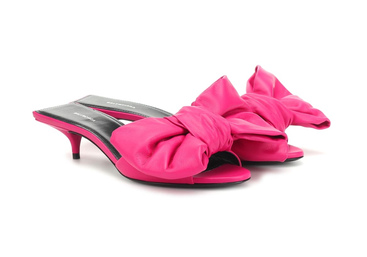 balenciaga pink heels