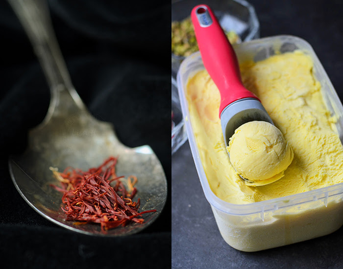 Saffron Icecream Lisa's Lemony Kitchen