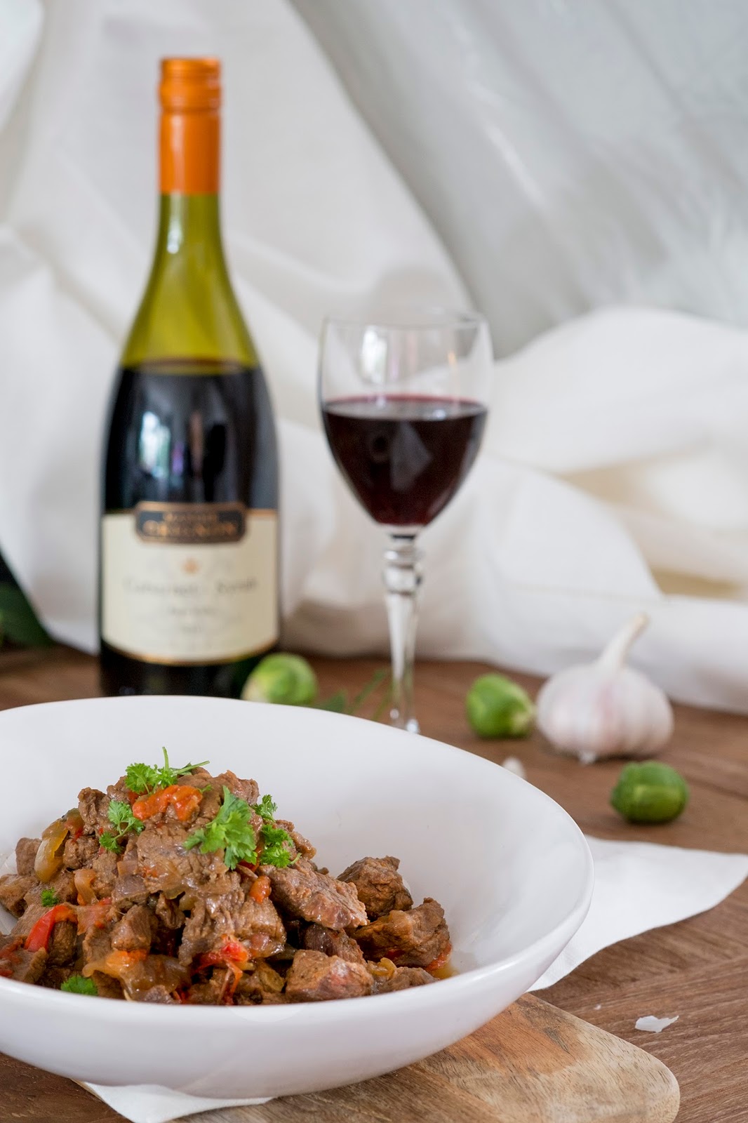 Voor bij draadjesvlees hebben we een heerlijke wijn uit Zuid-Frankrijk, draadjesvlees