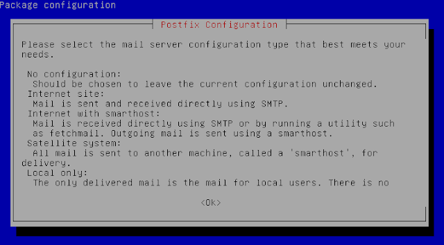 postfix konfigurasi install mail server