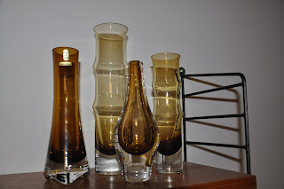 åseda bo borgström bambu glas vas vaser glasvaser märkt SH224