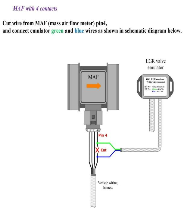 Mercedes Benz Diesel CDI EGR Emulator Circuit Diagrams