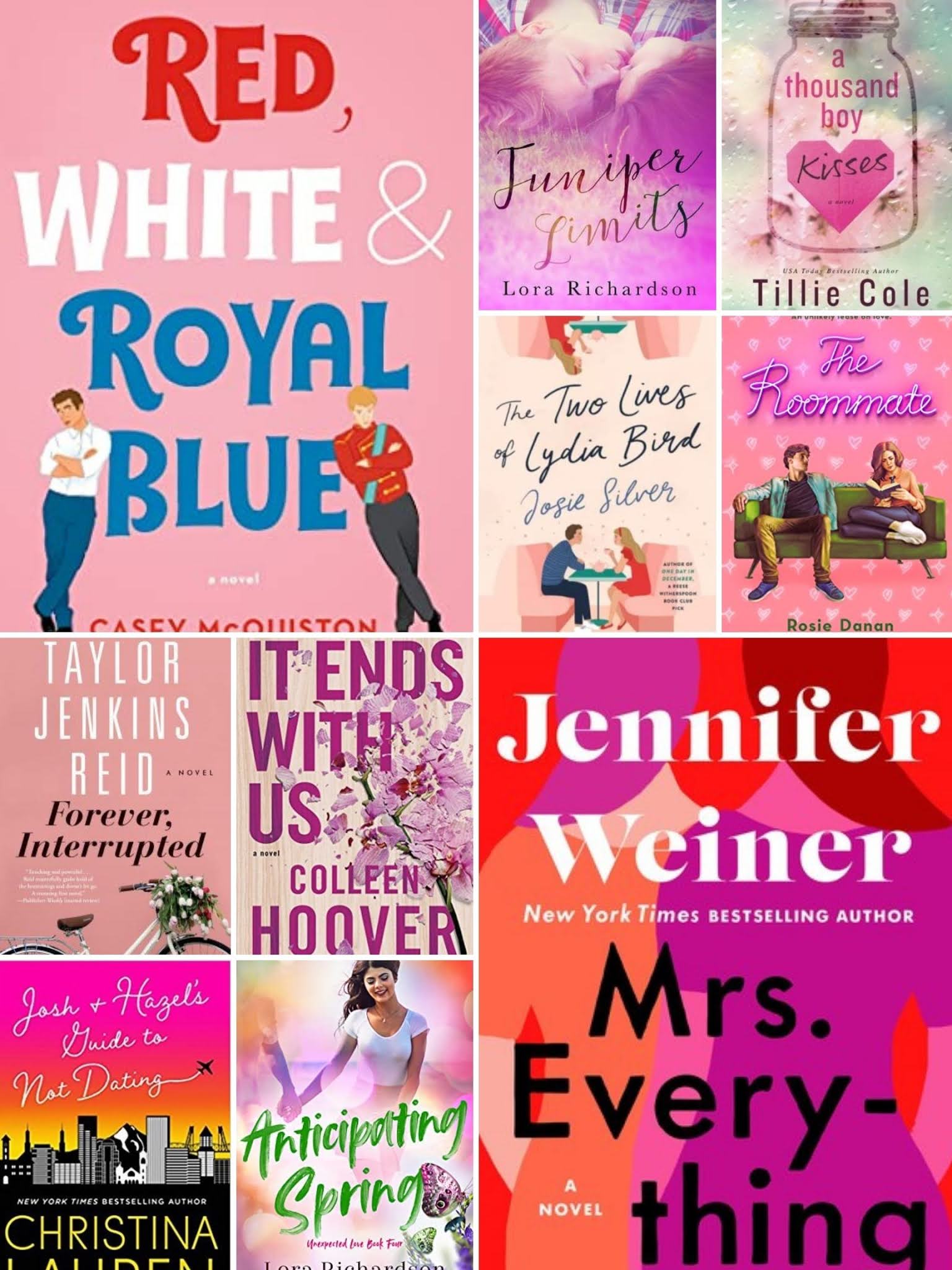 Top Ten Tuesday In the Pink Colorful Book Covers Girl Plus Books