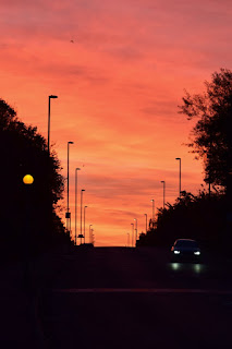 A stunning sunrise over Harbottle Park