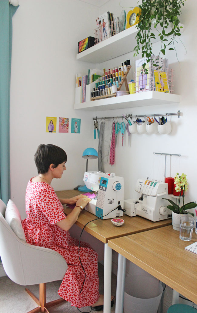 Tilly's home sewing space tour