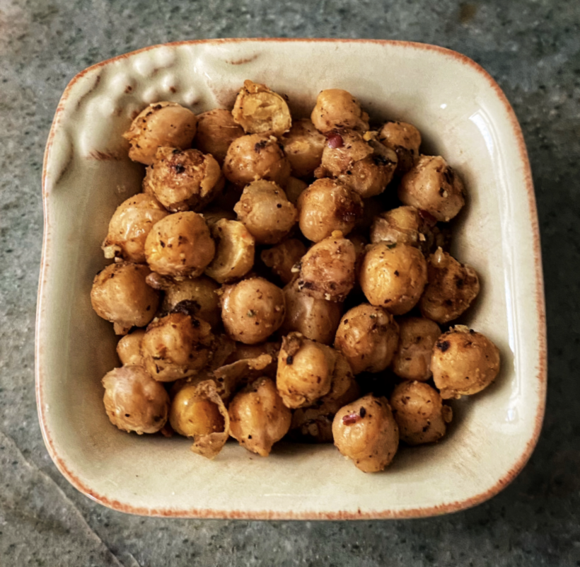 Crispy Roasted Garbanzo Beans A Healthy Snack for the New Year