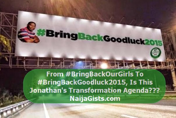 president jonathan campaign poster