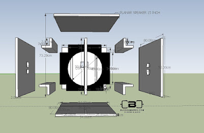Skema Box Speaker Planar 15 Inch Komplit Dengan Ukuran nya