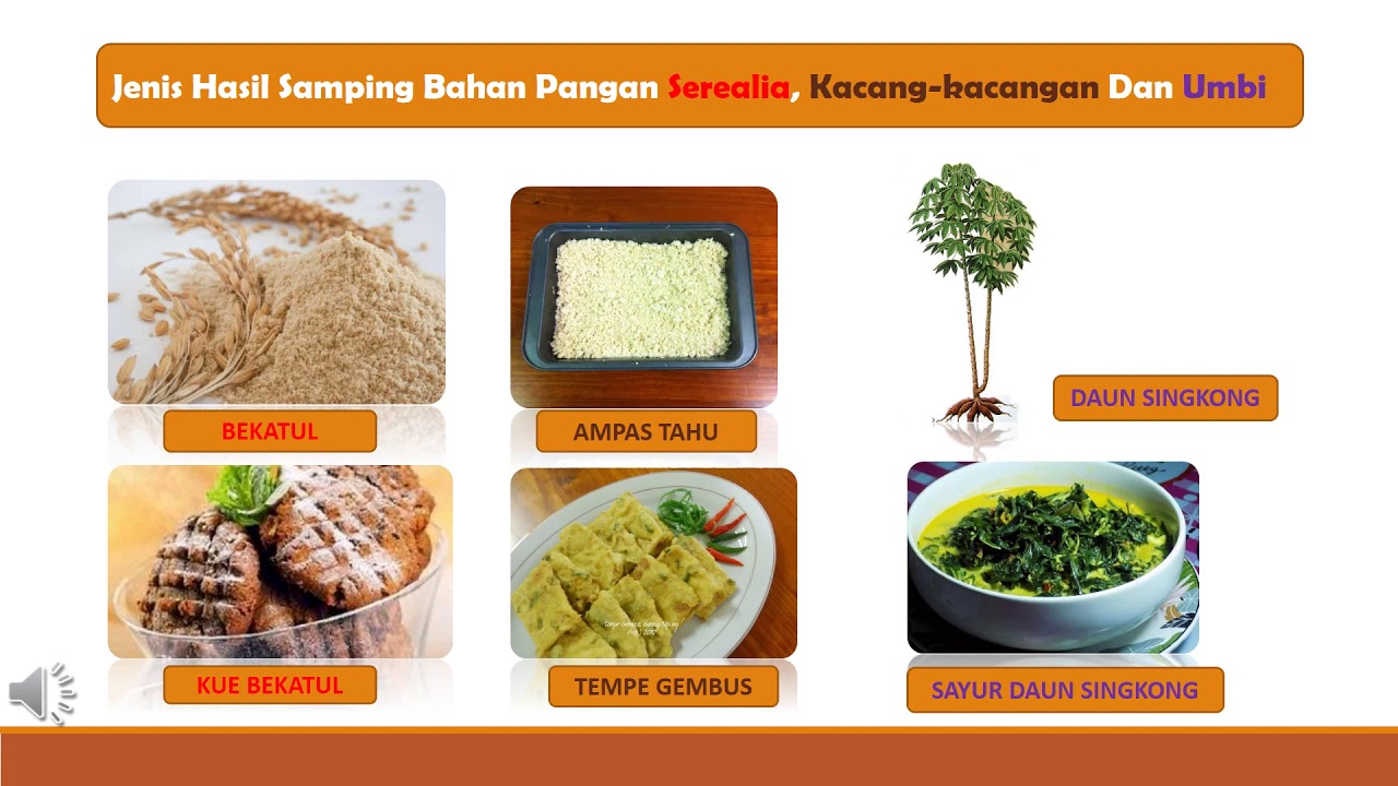 Hasil samping dari kacang-kacangan adalah