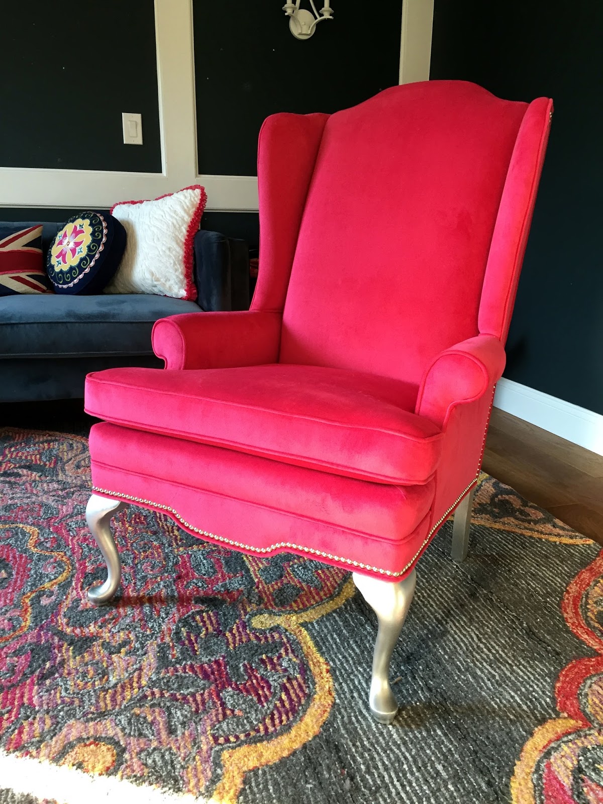 Wingback Chair Reupholstered