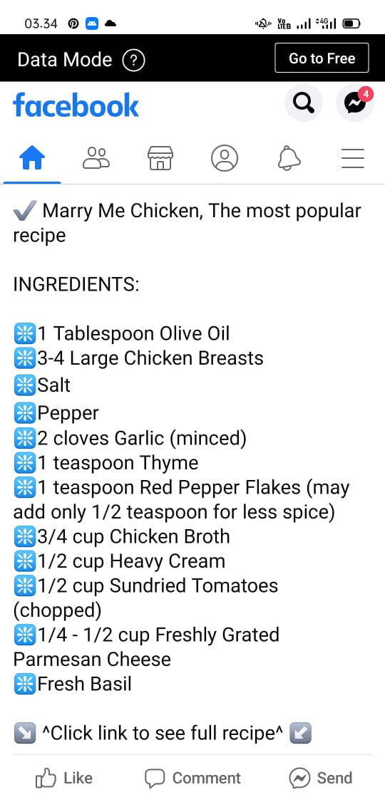 Marry Me Chicken, The most popular recipe