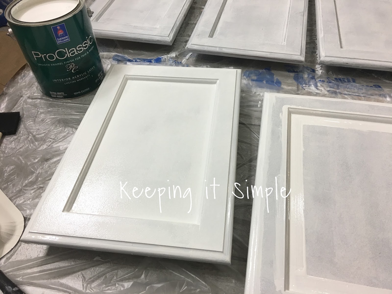 Tips On How To Paint Dark Veneer Cabinets White With Iced White