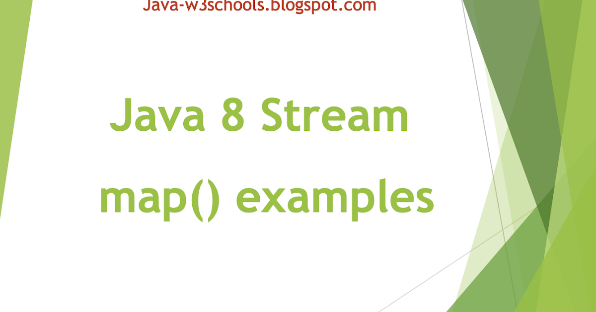 Java Lambda Map Example Java 8 Stream Map() Examples - Stream Conversions | Javaprogramto.com