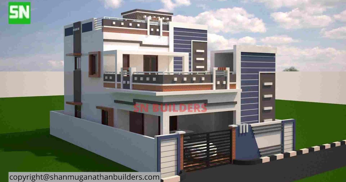 30 x 45 ft north facing front elevation design for two