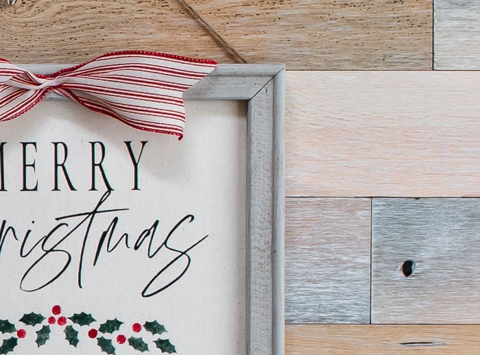 Christmas canvas DIY
