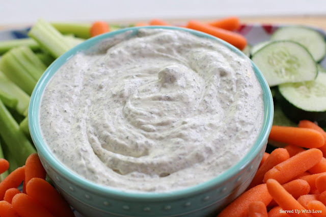 Garden Fresh Dill Dip recipe from Served Up With Love