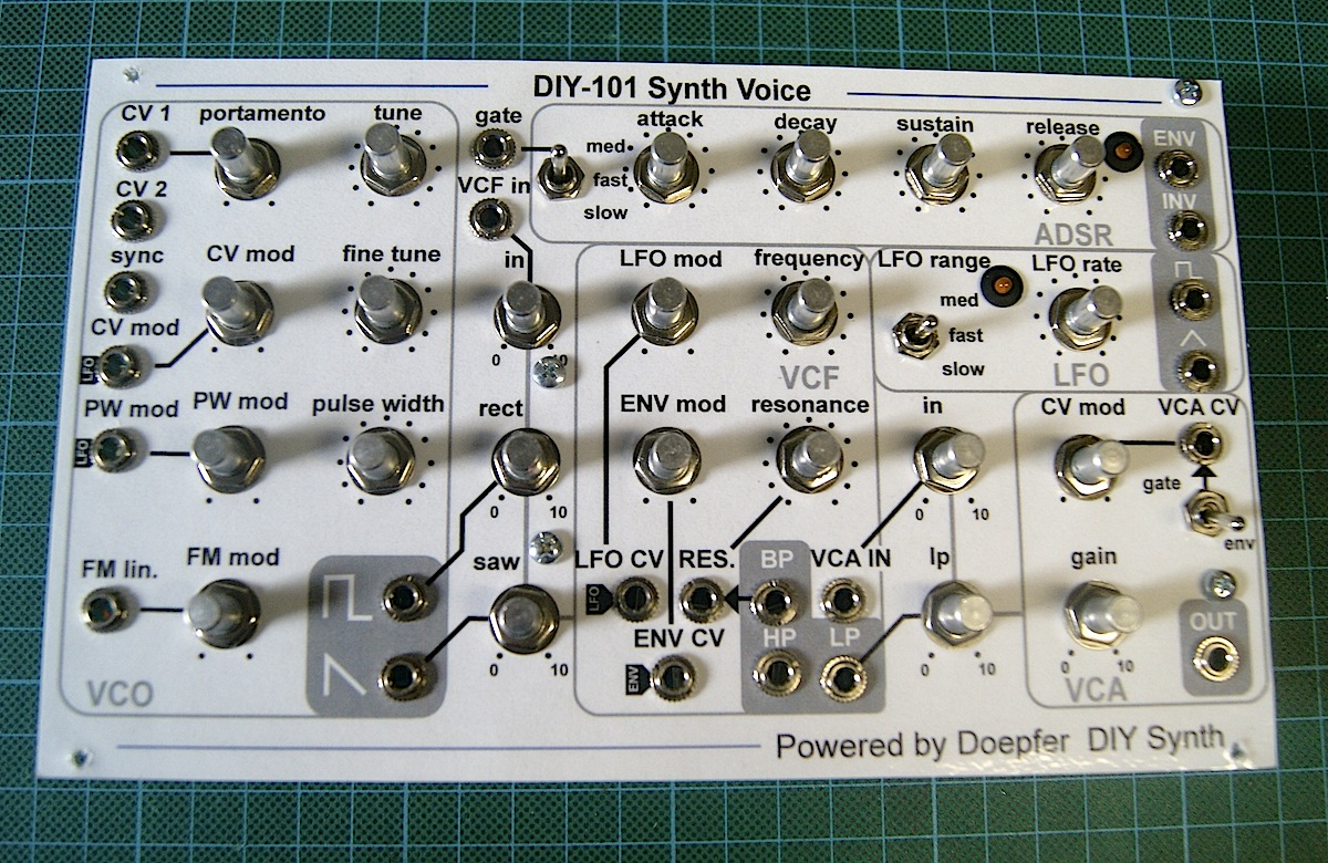 Growing your modular synthesizer for dummies DIY101 synth voice part 1