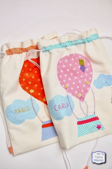 Mochila para guarderia gemelos