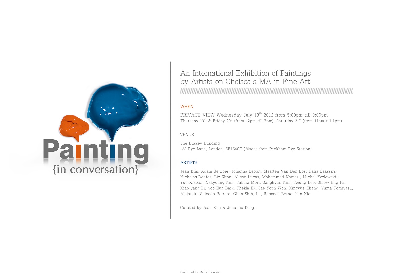 Chelsea Salon: Painting In Conversation: An International Exhibition of
