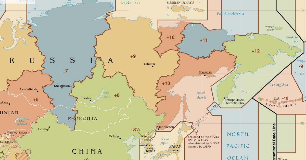 russia time zones map russia time zones map