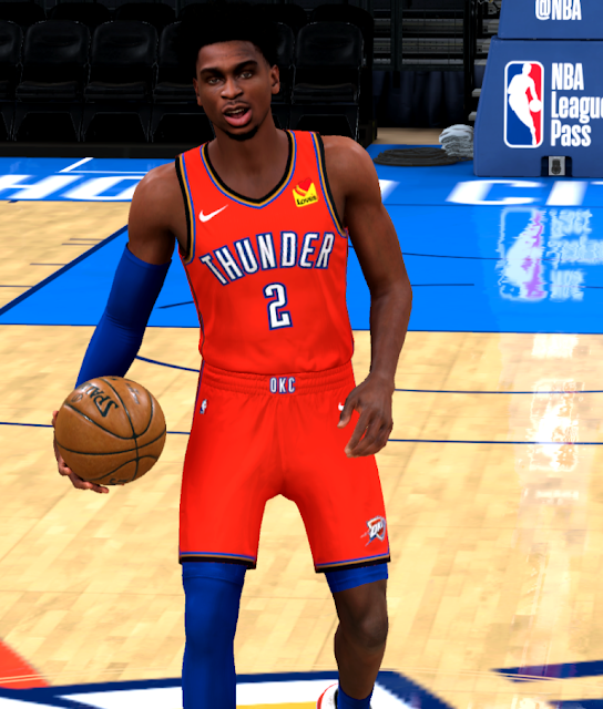 NBA 2K21 Oklahoma City Thunder Remix Alternate Jersey by