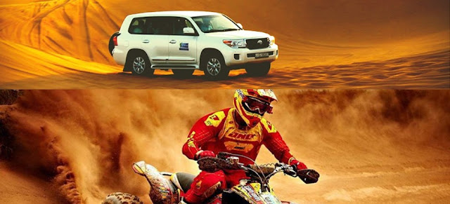 Get 45% off on desert safari and quad bike.