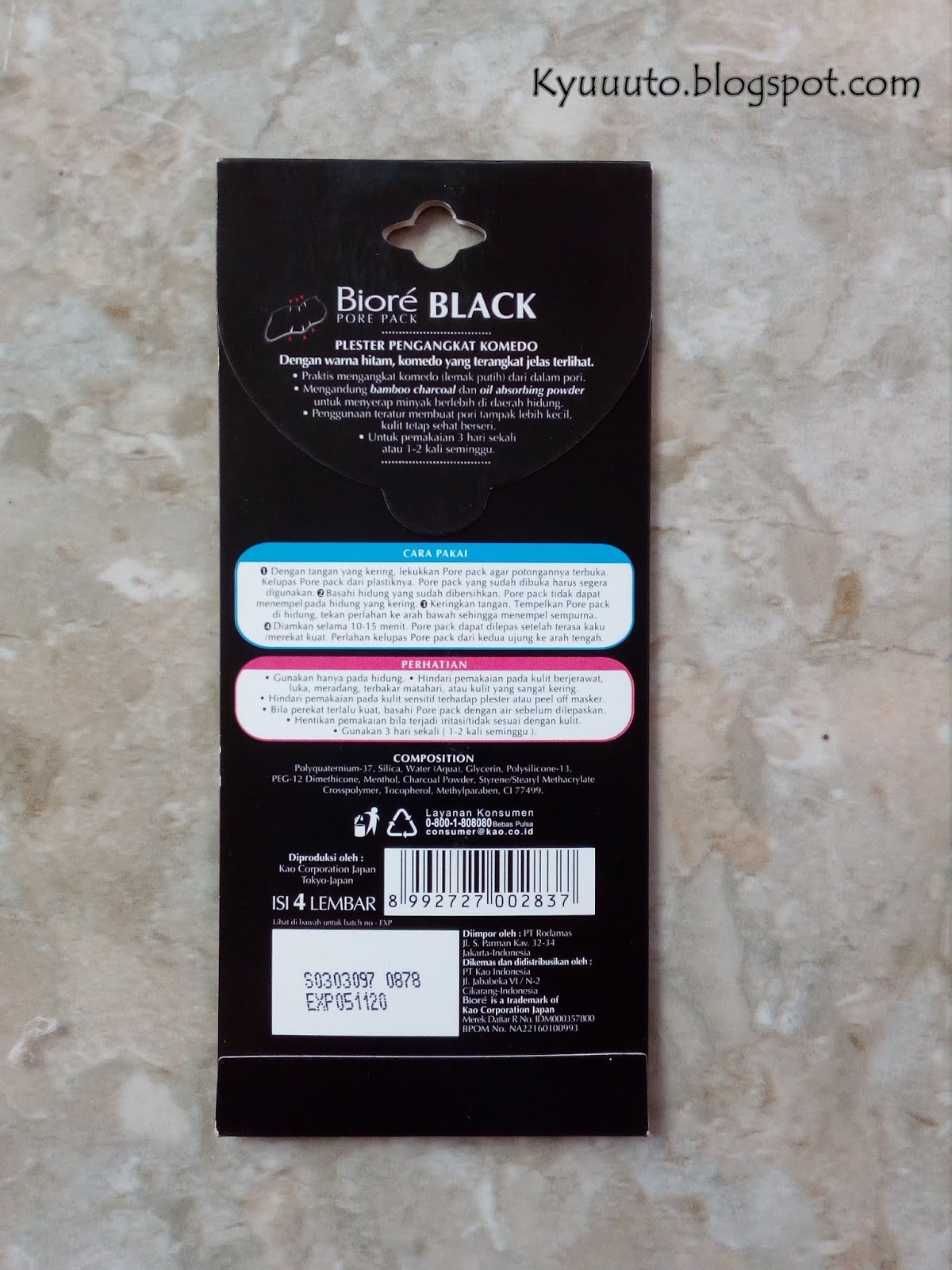 Download Review Jujur Biore Cleansing Strips Pore Pack Bamboo Charcoal Kyuuuto PSD Mockup Templates