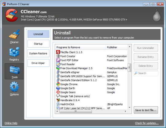 Best Tools To Clean up Your laptop- CCleaner