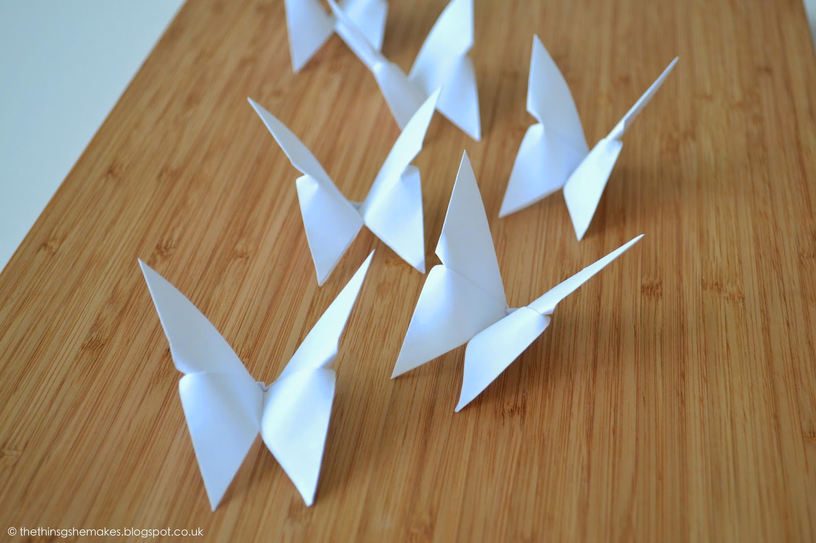 How To Make Origami Butterflies The Things She Makes