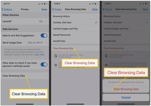How to clear cookies on iPhone - Mobile Packages