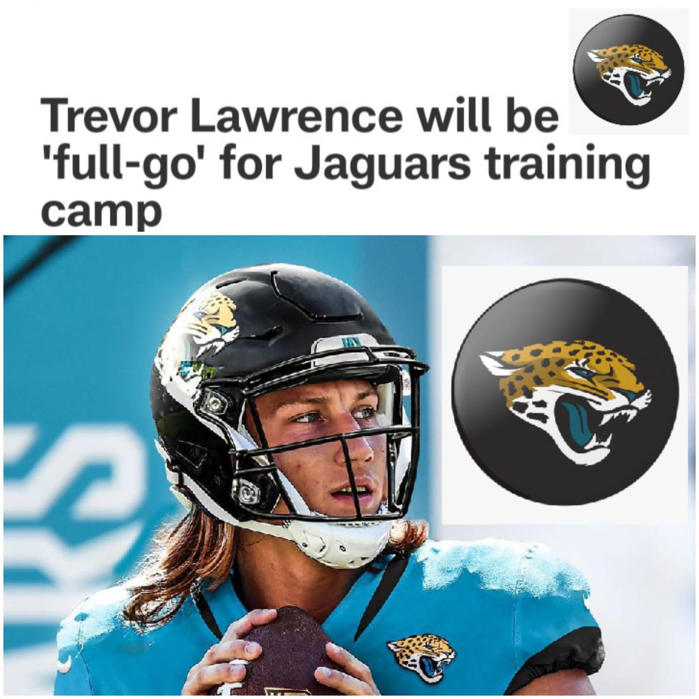 Trevor Lawrence will be full-go for jaguars training camp