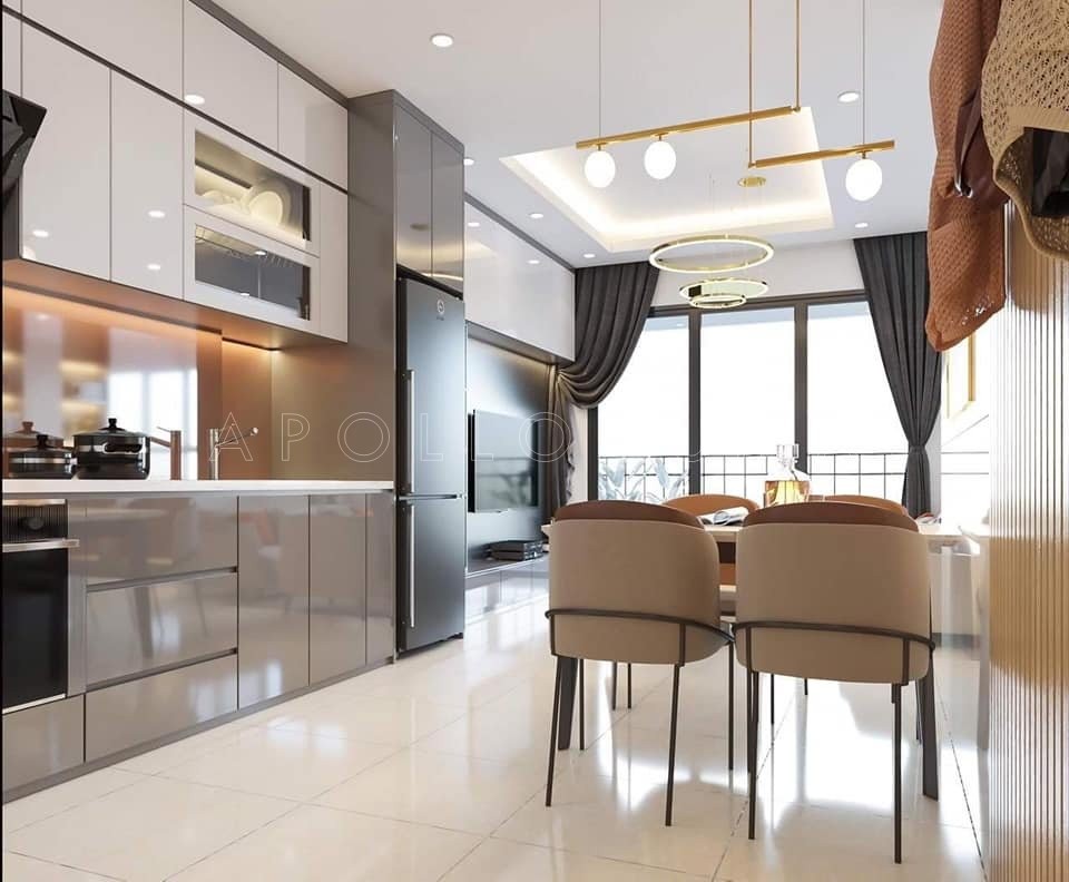 Mẫu thiết kế nội thất Vinhomes Smart City cho căn hộ 2PN+1 (65m2)