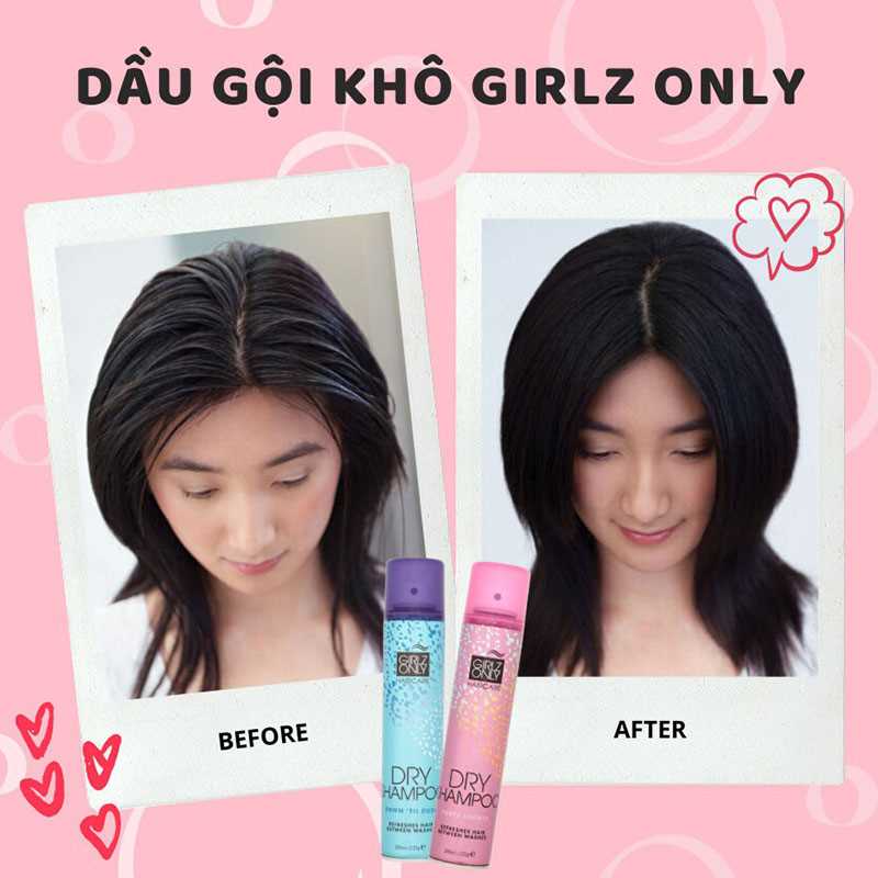 Dầu gội khô Girlz Only Party Nights 200ml (Hồng)