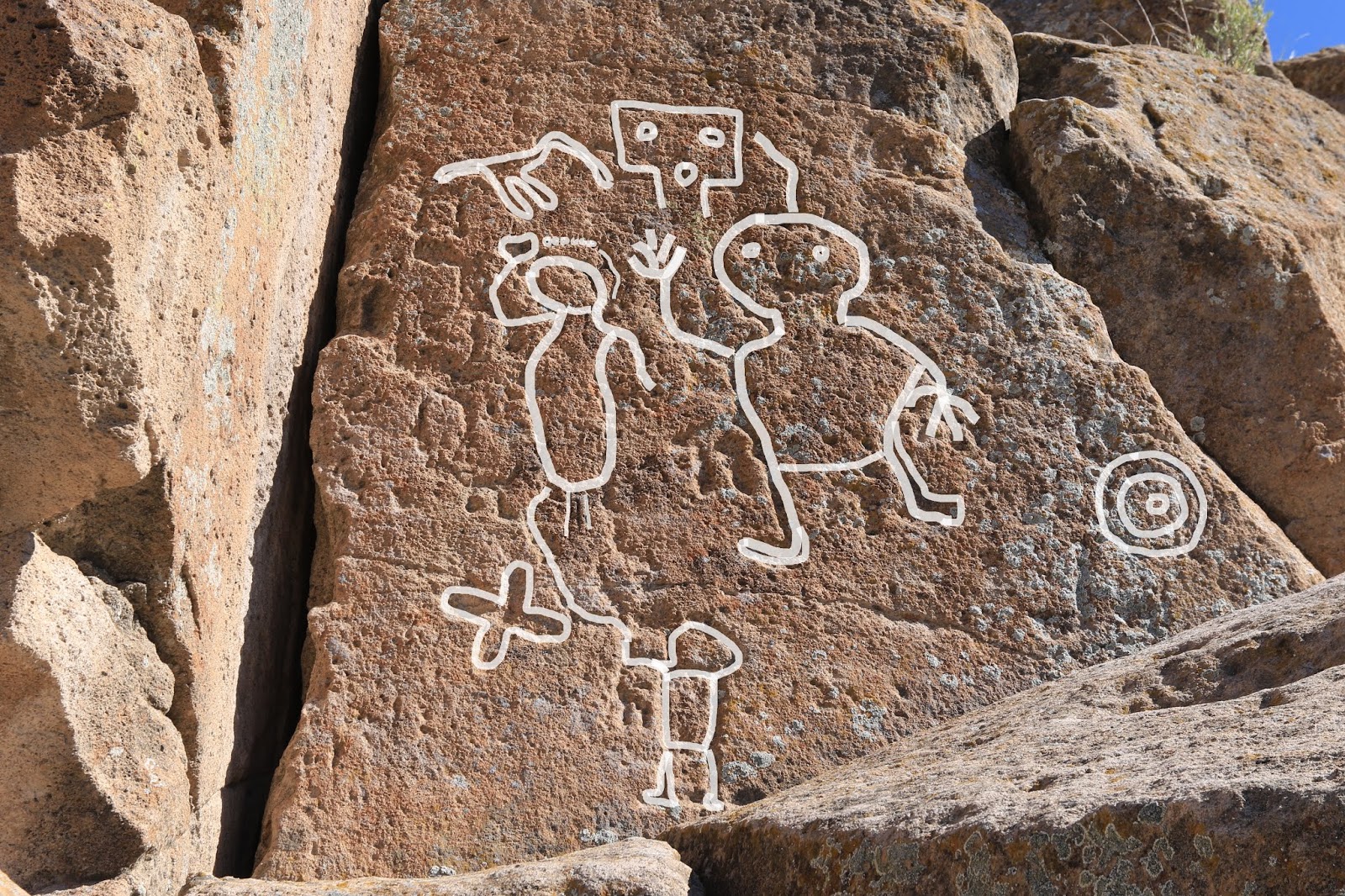 Tsankawi Ruins Trail Map Gjhikes.com: Tsankawi