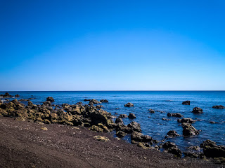 Natural Beauty Tropical Rocky Beach Seascape In The Clear Blue Sky On A Sunny Day At Umeanyar Village North Bali Indonesia