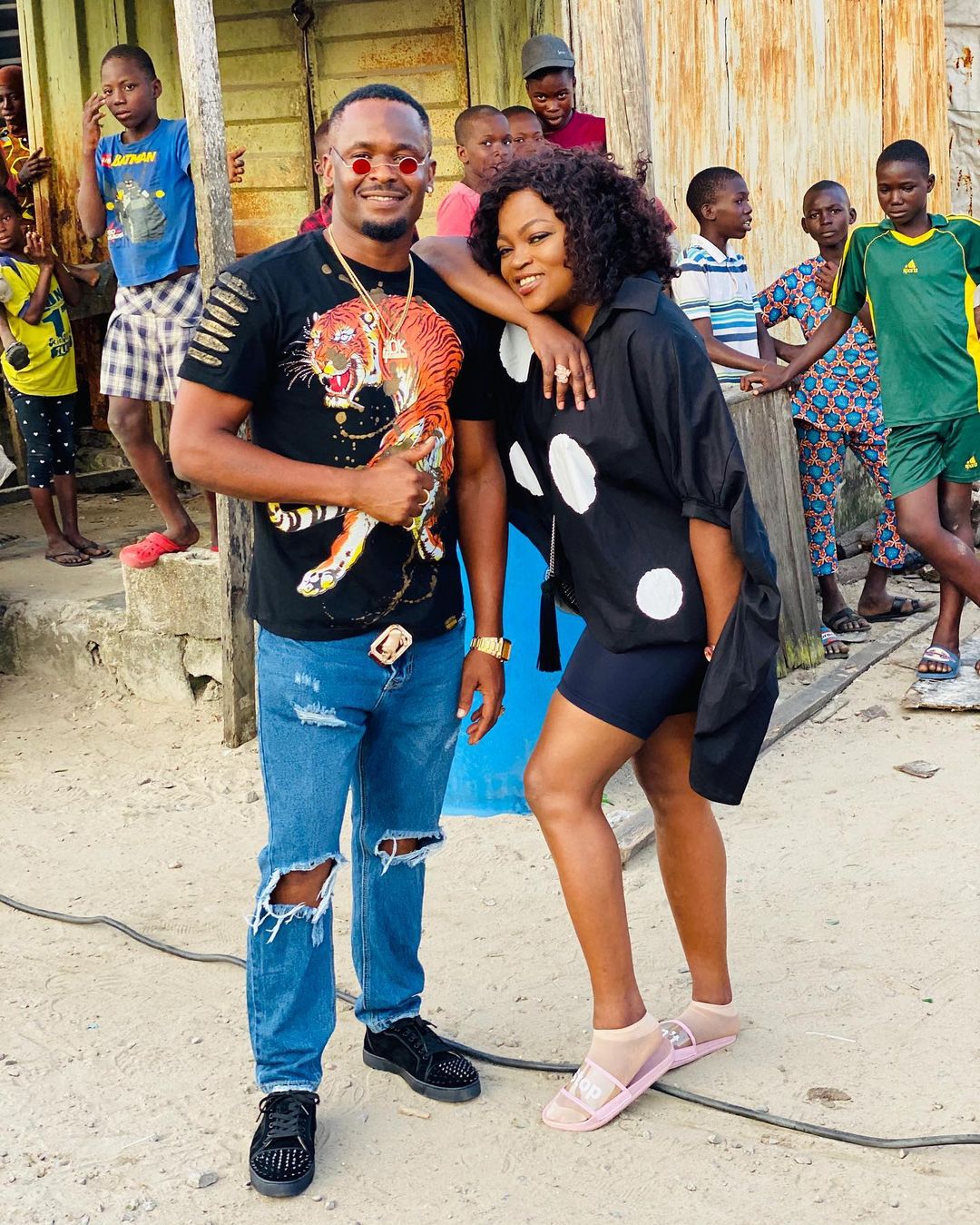 Picture of Zubby Michael and Funke Akindele