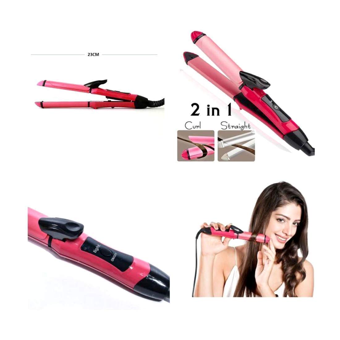 2 in 1 Hair Straightener and Curler hair straightening machine