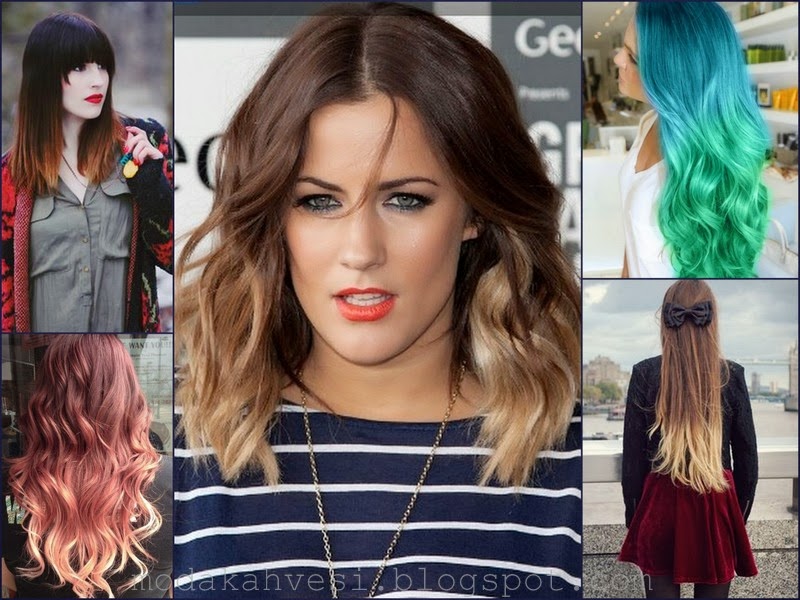 Trend Ombre Saç Moda Kahvesi
