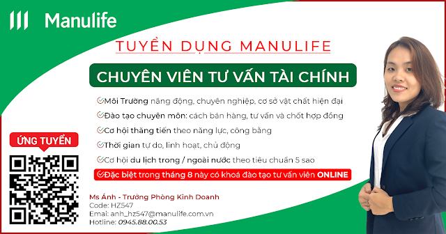 Cơ hội nghề nghiệp hấp dẫn tại Manulife 2020