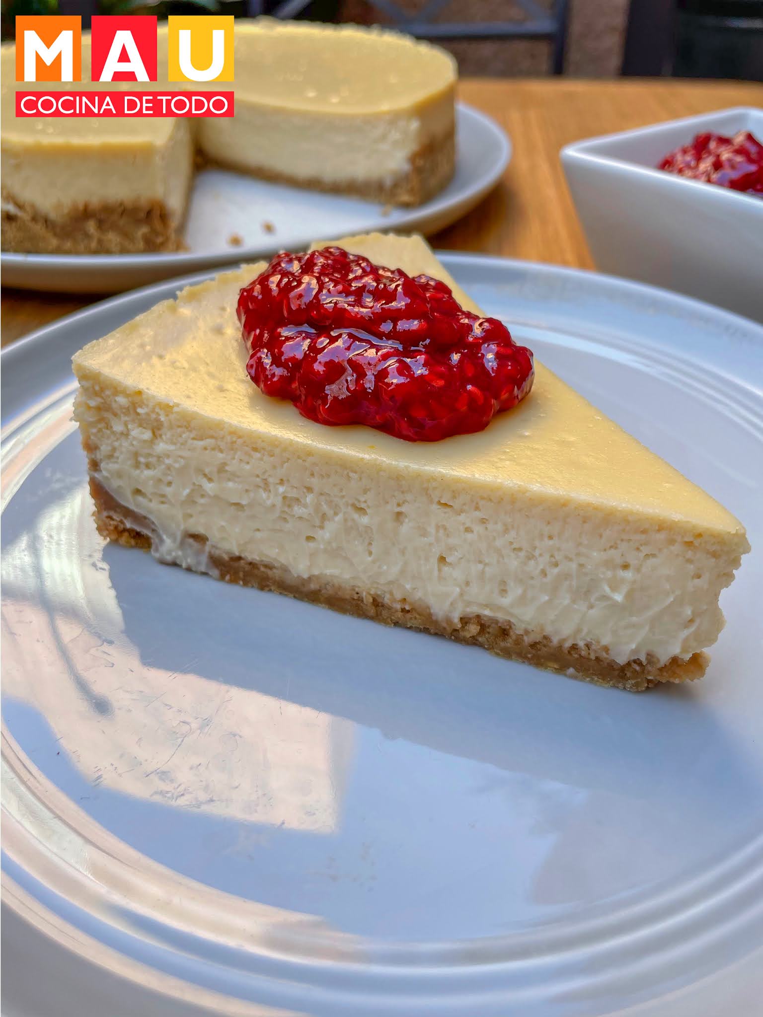 Mau Cocina de Todo: Cheesecake Tradicional (Pay de queso)