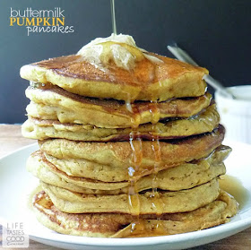 Buttermilk Pumpkin Pancakes Recipe | by Life Tastes Good